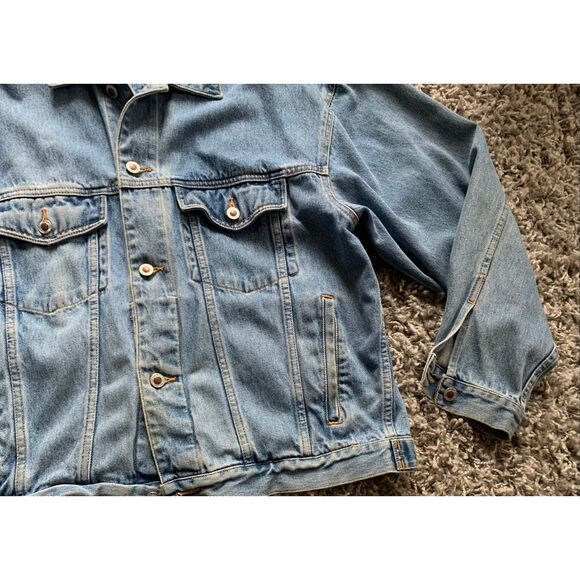 Vintage Eddie Bauer Denim Trucker Jean Jacket Mens sz M - Picture 5 of 6